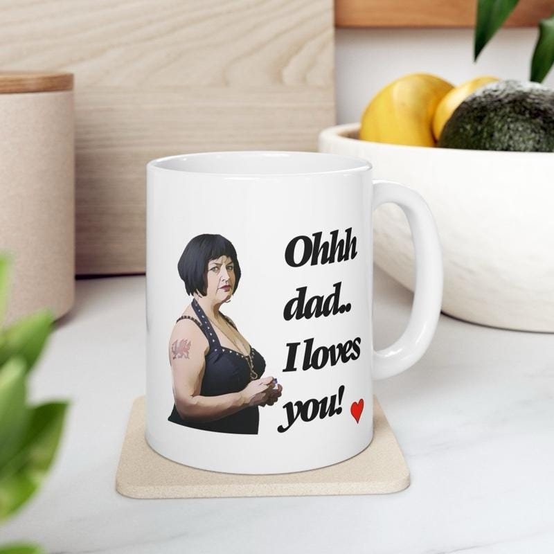Nessa gavin and stacey father’s day funny dad mug - ceramic coffee tumbler drinkware reusable washable reuse cup mugs drew novelty fathers