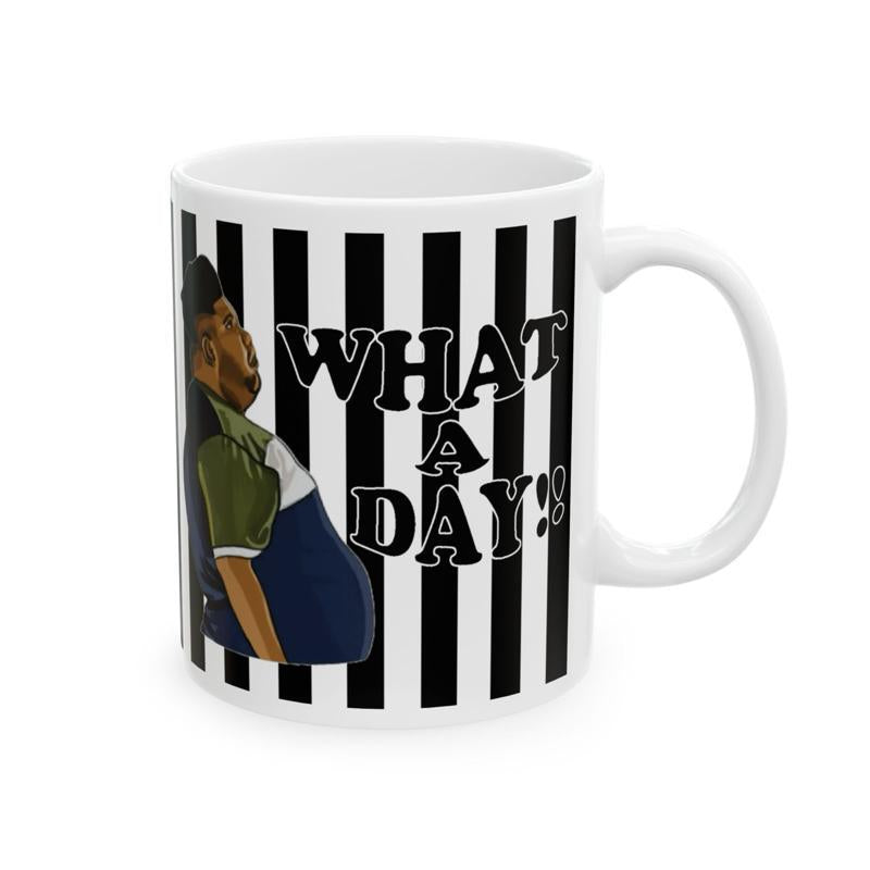 What a day mug harvey price mug - funny gift for coffee lovers - drinkware, tumblers funny mugs funny gifts 11oz washable reusable ceramic r