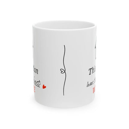 Funny mug - this man has the best wife - perfect valentine's gift for him - drinkware, tumblers cup reusable washable ceramic reuse coffee c