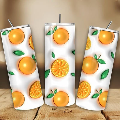 Orange summer fruit 20oz tumbler - perfect for any occasion drinkware flasks mug bottles water bottles bottled stylish beverage portable fla