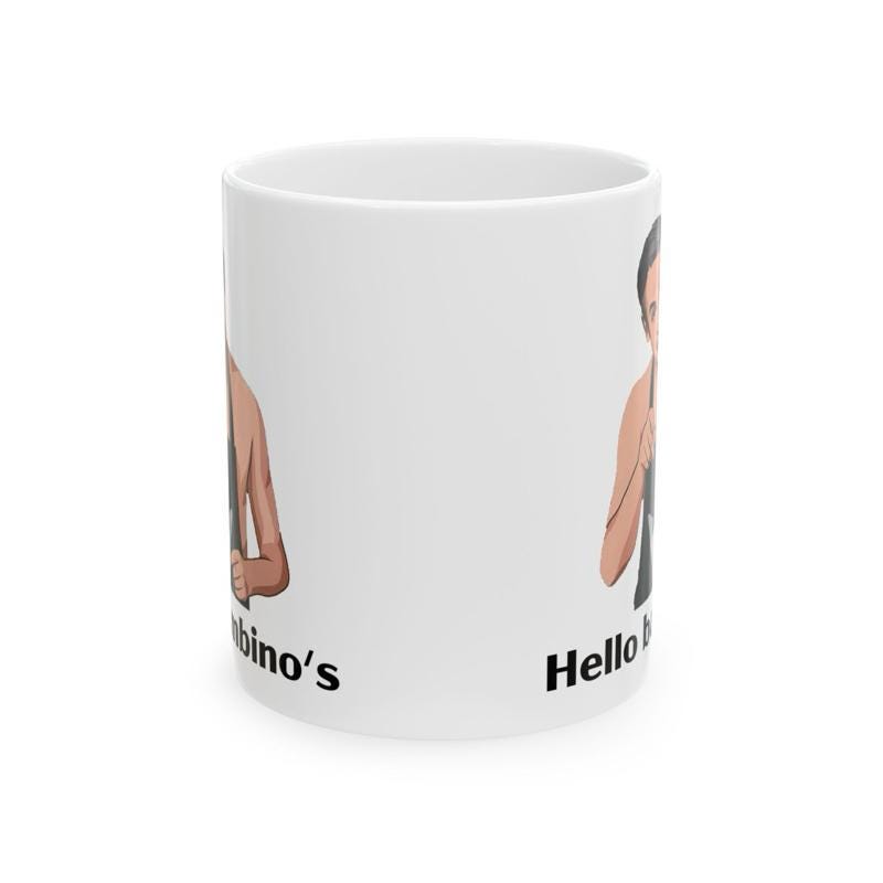 Funny mug hello bambino - martin - great father's day gift - friday night dinner - funny father’s day gifts mugs fun joke drinkware washab
