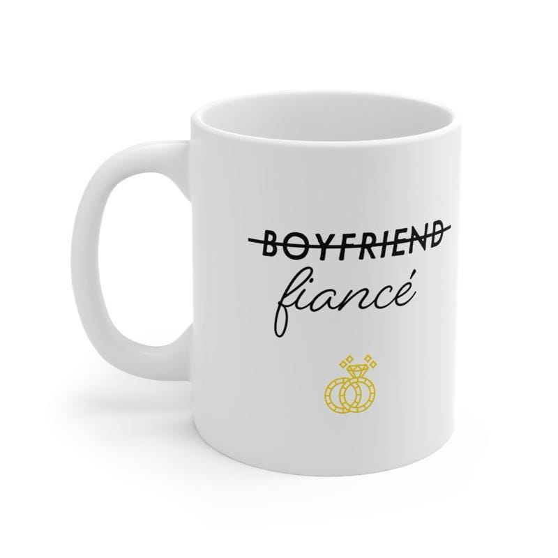 Boyfriend fiancé cup mug for married to be - drinkware tumblers reuse washable bottles ceramic coffee reusable mugs gifts engaged gift no l
