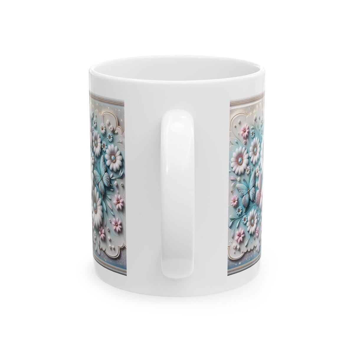 Butterfly bliss mug - perfect for your morning drinks - cup, drinkware tumblers glass reusable washable ceramic coffee reuse xmas mugs tea f