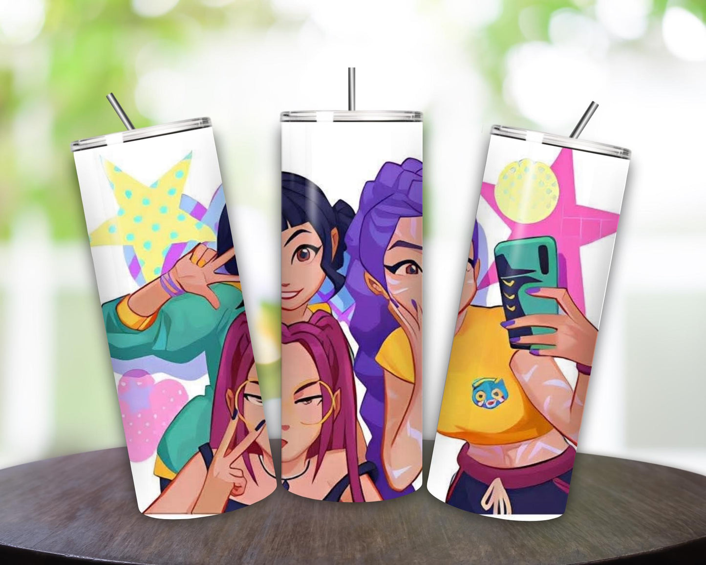 K pop demon hunters style tumbler 20oz cute fun gift cups mugs tumblers