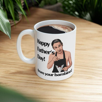 Martin happy father's day from your bambino - great father's day gift - friday night dinner - funny father’s day gifts mugs fun joke drink