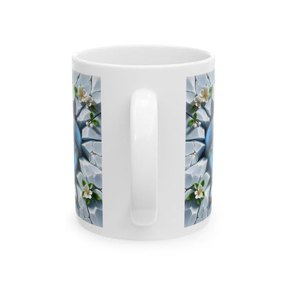 Cute puppy dog mug - xmas style gift - perfect for coffee and tea - cup, drinkware tumblers washable ceramic reusable reuse bottles mugs