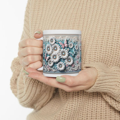 Butterfly bliss mug - perfect for your morning drinks - cup, drinkware tumblers glass reusable washable ceramic coffee reuse xmas mugs tea f