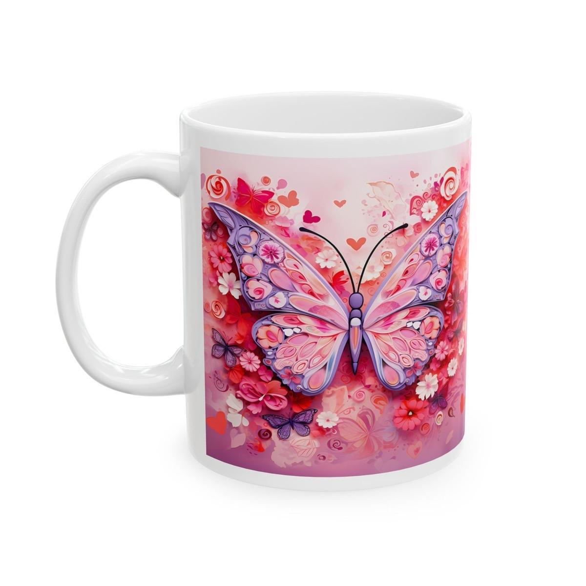 Butterfly cute mug - perfect for drinking and tumbling - tumblers, drinkware cup washable reusable coffee reuse ceramic xmas gifts mugs  bir