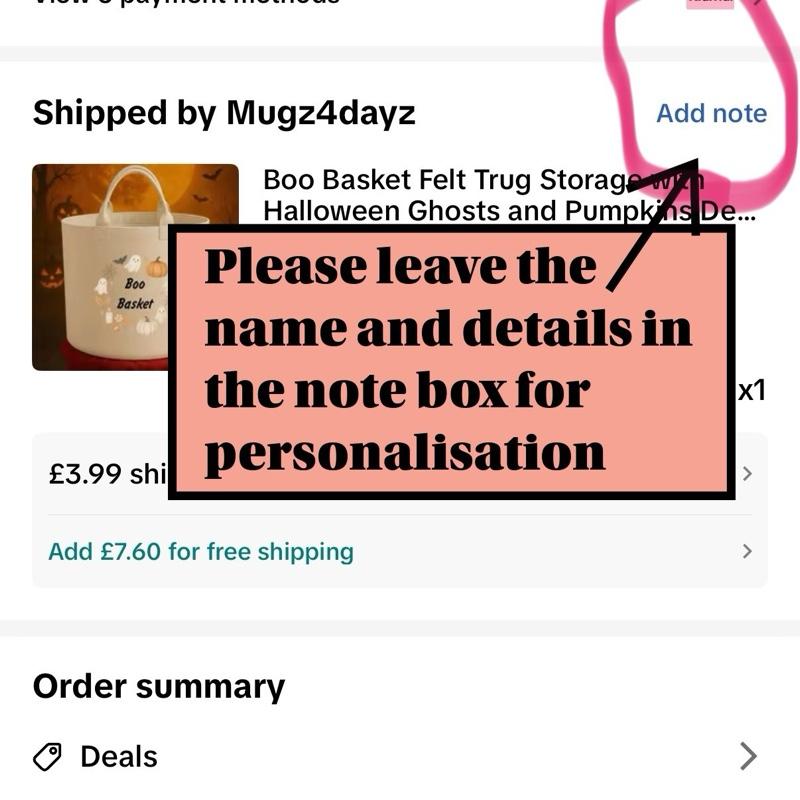 Personalised Boo Basket Felt Trug Storage with Halloween Ghosts and Pumpkins Design for Storage Needs fun gifts gift Halloween cute funny friends mum girlfriend boyfriend dad present Decorative Organiser