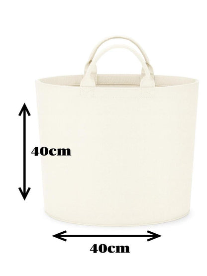 Personalised Christmas presents storage Felt Trug basket, perfect gifts boys kids gift storage basket trugs toy storage Xmas eve gift Lightweight Organiser Artwork Chocolate stocking filler