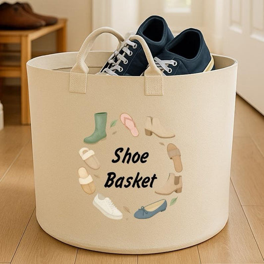 Personalised shoe basket storage Felt Trug, perfect gifts fun storage basket trugs toy storage cute friend mum book storage shoe storage shoe rack shoes