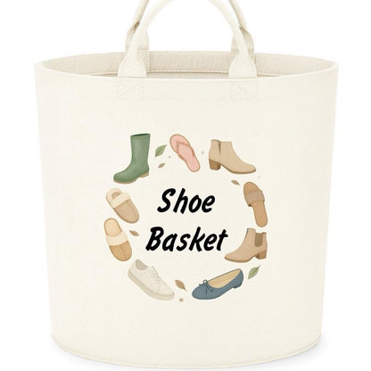 Personalised shoe basket storage Felt Trug, perfect gifts fun storage basket trugs toy storage cute friend mum book storage shoe storage shoe rack shoes