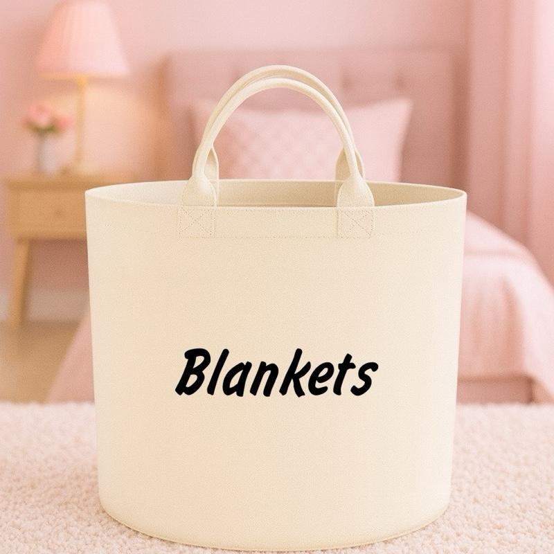Personalised blankets gift basket storage Felt Trug, perfect gifts women men kids gift fun storage basket trugs toy storage cute friend mum Lightweight Organiser Book blanket storage