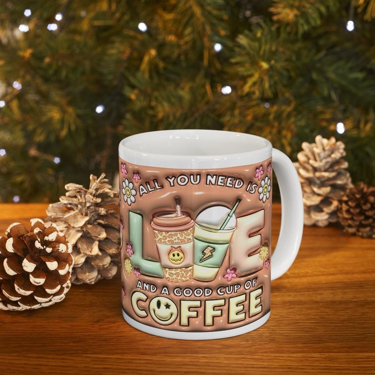 Cute mug for coffee lovers - all you need is a good cup of coffee drinkware tumbler washable ceramic reusable reuse tea mugs xmas mean festi
