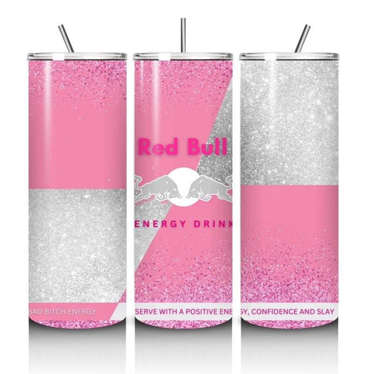 Red bull tumbler 20oz - pink style perfect for on-the-go hydration - vacuum flask - cup drinkware mug bottles water bottles bottled portable