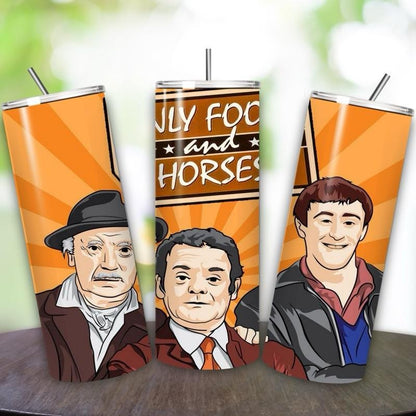 Del boy rodney inspired style tumbler 20oz - grey monster style perfect for on-the-go hydration - vacuum flask - cup drinkware mug bottles w