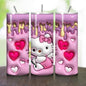 Hello kitty style 20oz tumbler - perfect for any occasion drinkware flasks mug bottles water bottles bottled stylish beverage portable flask