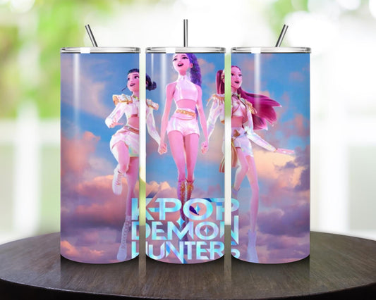 K pop demon hunters style tumbler 20oz cute fun gift cups mugs tumblers