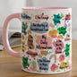 Daily affirmations cute mug mental health self care - perfect for drinking - drinkware, tumblers cup bottles reusable reuse ceramic washable