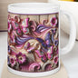3d swirled butterfly design mug - perfect for coffee and tea - cup, drinkware tumblers bottles reusable washable ceramic reuse xmas mugs fes