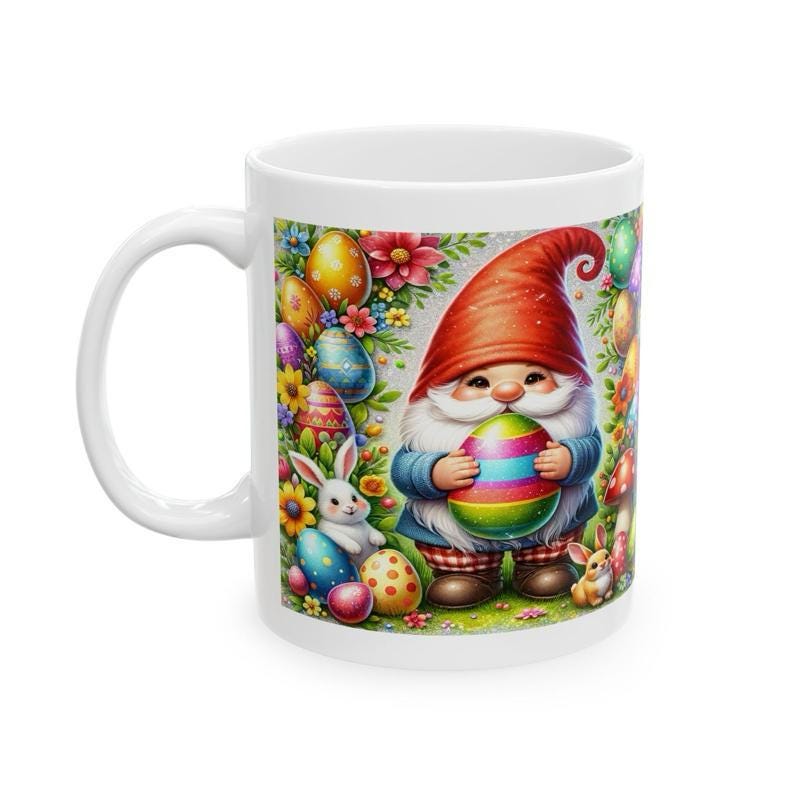 Easter gonk mug - cute gift - perfect for hot drinks - drinkware, tumblers cup bottles reusable washable portable reuse ceramic coffee easte