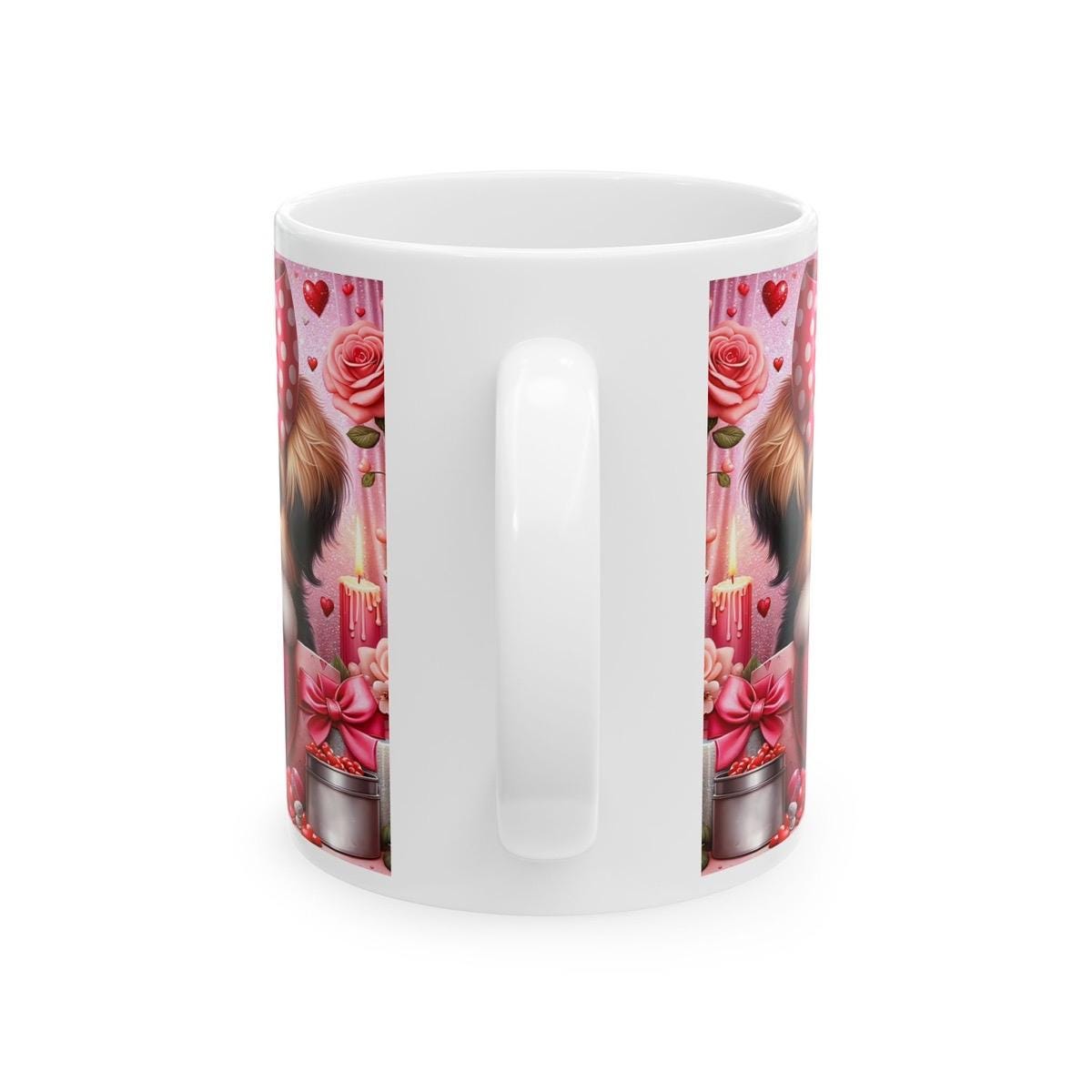 Cute puppy valentine's mug - perfect gift for xmas and christmas - drinkware, cup tumblers reusable washable coffee bottles ceramic reuse bo