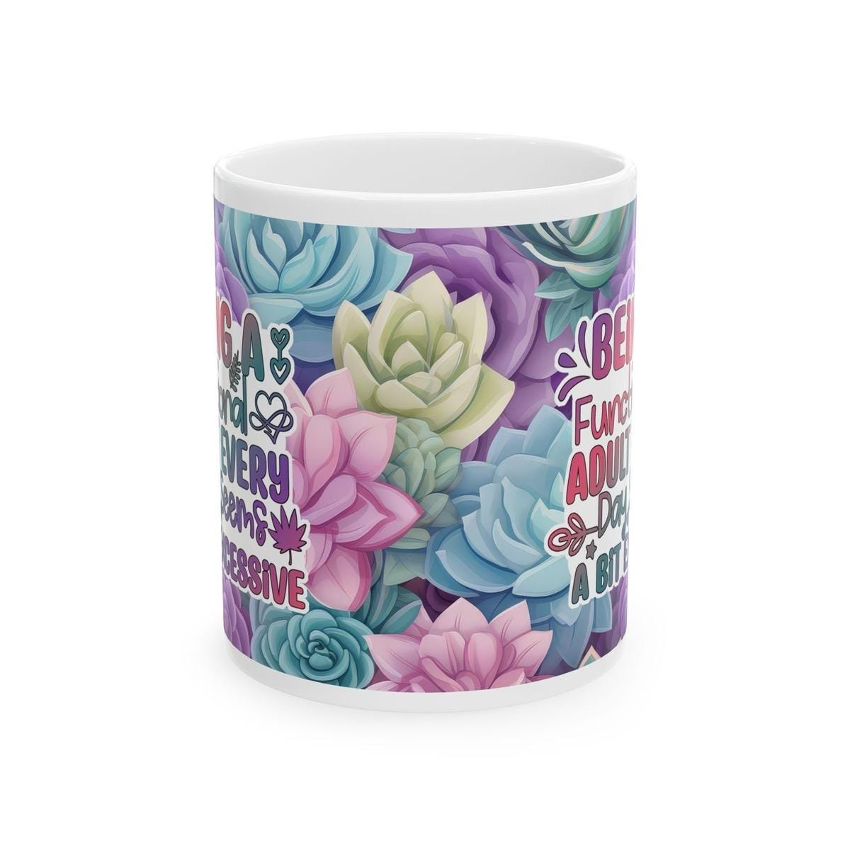 Funny sarcastic mug - being a functional adult every day seems a bit excessive - cup for coffee and tea - drinkware tumblers bottles reusabl