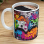Xbox lover style gamer mug with neon design - perfect for gaming and coffee lovers, drinkware, cup tumblers ceramic washable reuse reusable