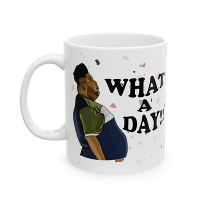 What a day mug harvey price mug - funny gift for coffee lovers - drinkware, tumblers funny mugs funny gifts 11oz washable reusable ceramic r