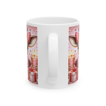 Cute giraffe valentine's mug for drinks - cup, drinkware tumblers bottles coffee washable reusable gifts reuse ceramic girly heart valentine