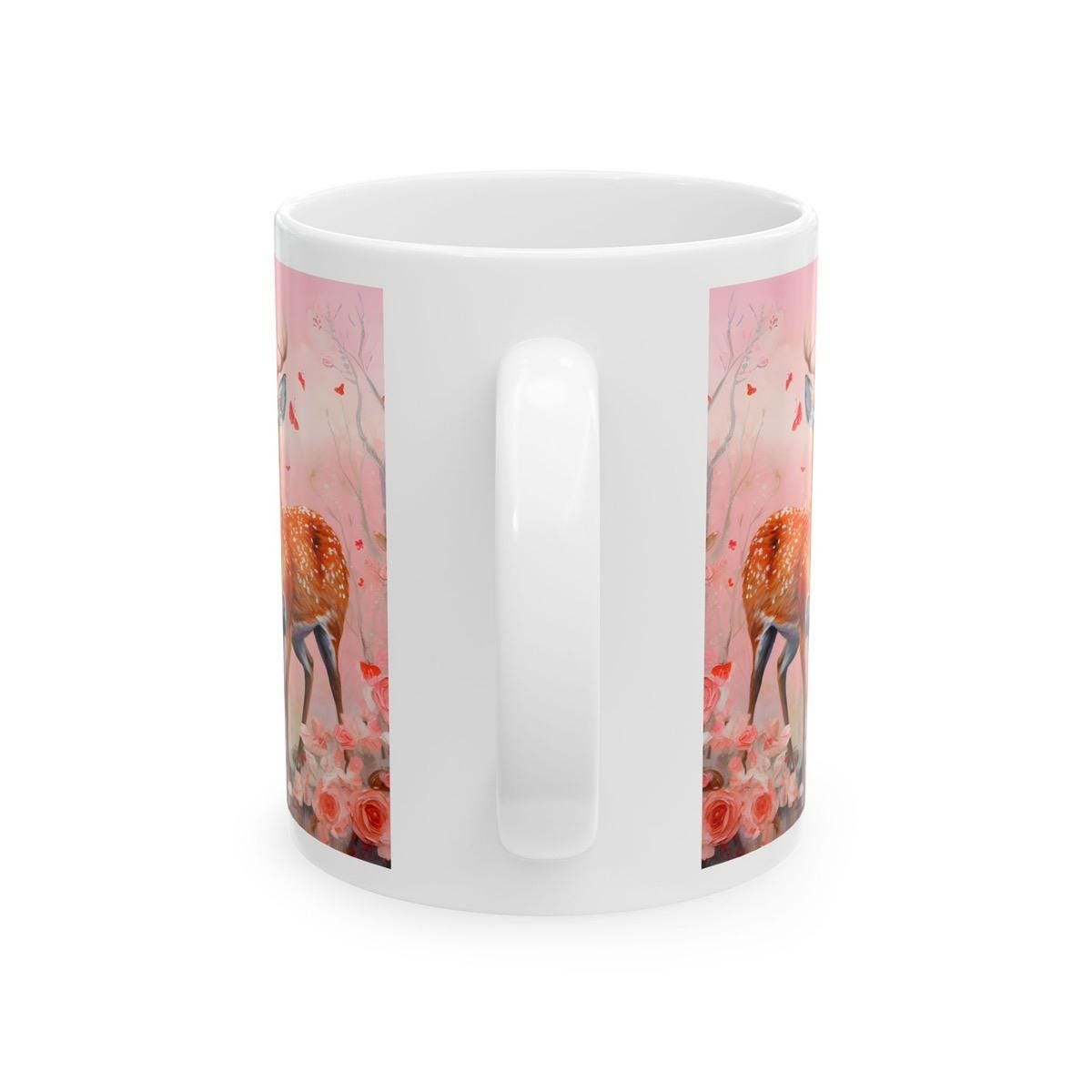 Deer cute mug for valentine's and christmas - perfect gift for girlfriend or wife - tumblers, drinkware cup bottles ceramic reuse reusable w
