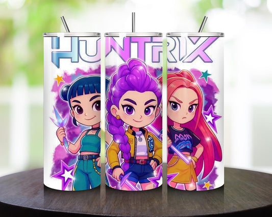 K pop demon hunters style tumbler 20oz cute fun gift cups mugs tumblers