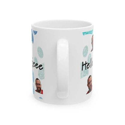 Hello doggie mug mashtag brady hello doggy mug - perfect for drinks - cup, drinkware washable reusable tumblers reuse ceramic coffee bottles