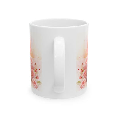 Cute bear mug with love hearts - perfect valentine's gifts for boyfriend, girlfriend, or husband drinkware tumbler cup reusable washable reu
