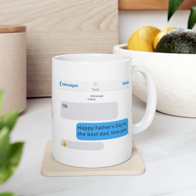 Funny father’s day funny dad mug - ceramic coffee tumbler drinkware reusable washable reuse cup mugs drew novelty fathers day dad him fun