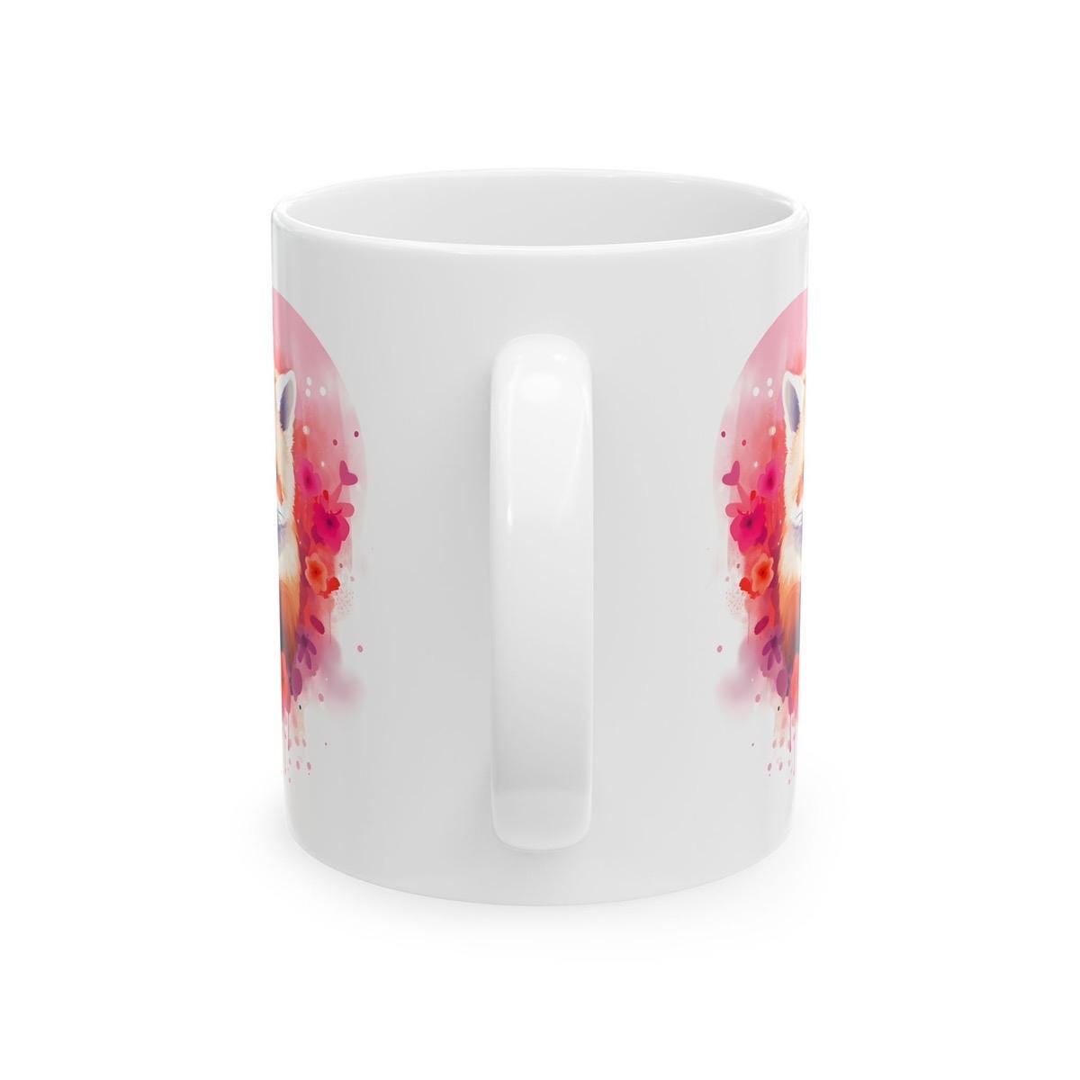 Pair of foxes cute mug - perfect valentine's or christmas gift for drink lovers - tumblers, drinkware cup coffee washable reusable ceramic r