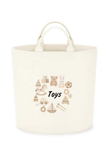Personalised Toy storage Felt Trug basket, perfect gifts girls kids gift fun animals storage basket trugs toy storage