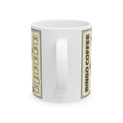 Bingo style mug - cute gift for xmas - perfect for drinking - drinkware, cup tumblers reusable washable coffee bottles reuse ceramic secret