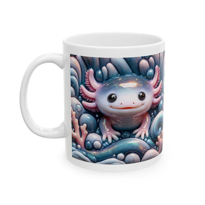 Axolotl smiling sea friend 3d mug - perfect for your morning drinks - cup, drinkware tumblers washable bottles reusable ceramic coffee reuse