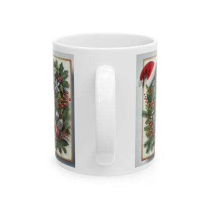 Personalised 'o' edition christmas mug - unique gift for xmas - stocking filler - drinkware washable reusable reuse ceramic cup tumbler coff