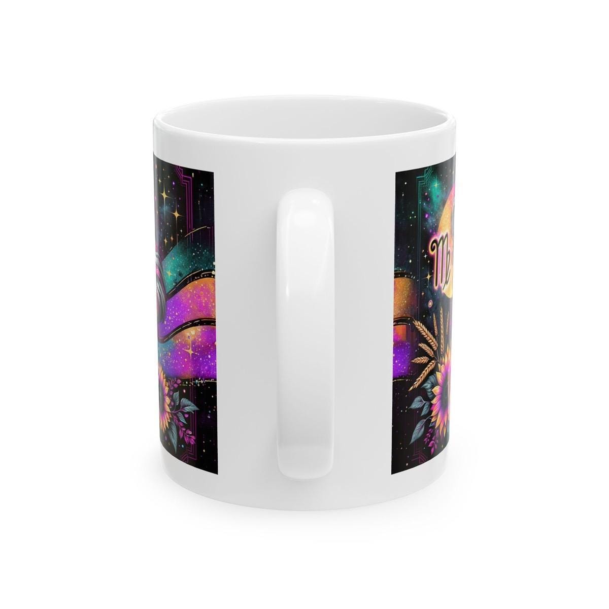 Virgo star sign astrology mug - perfect gift for coffee and tea lovers - drinkware tumbler washable reusable cup reuse ceramic cute girly gi