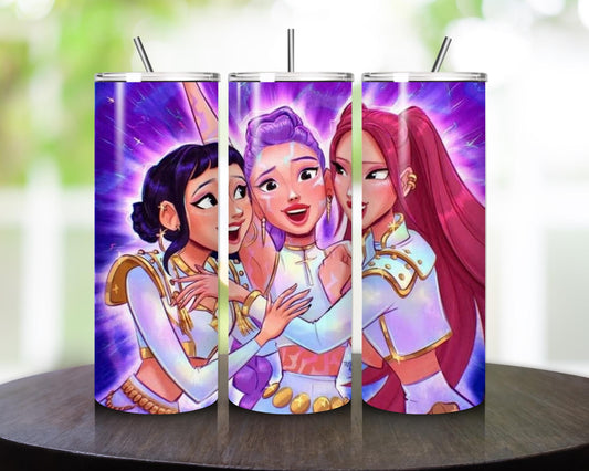 K pop demon hunters style tumbler 20oz cute fun gift cups mugs tumblers