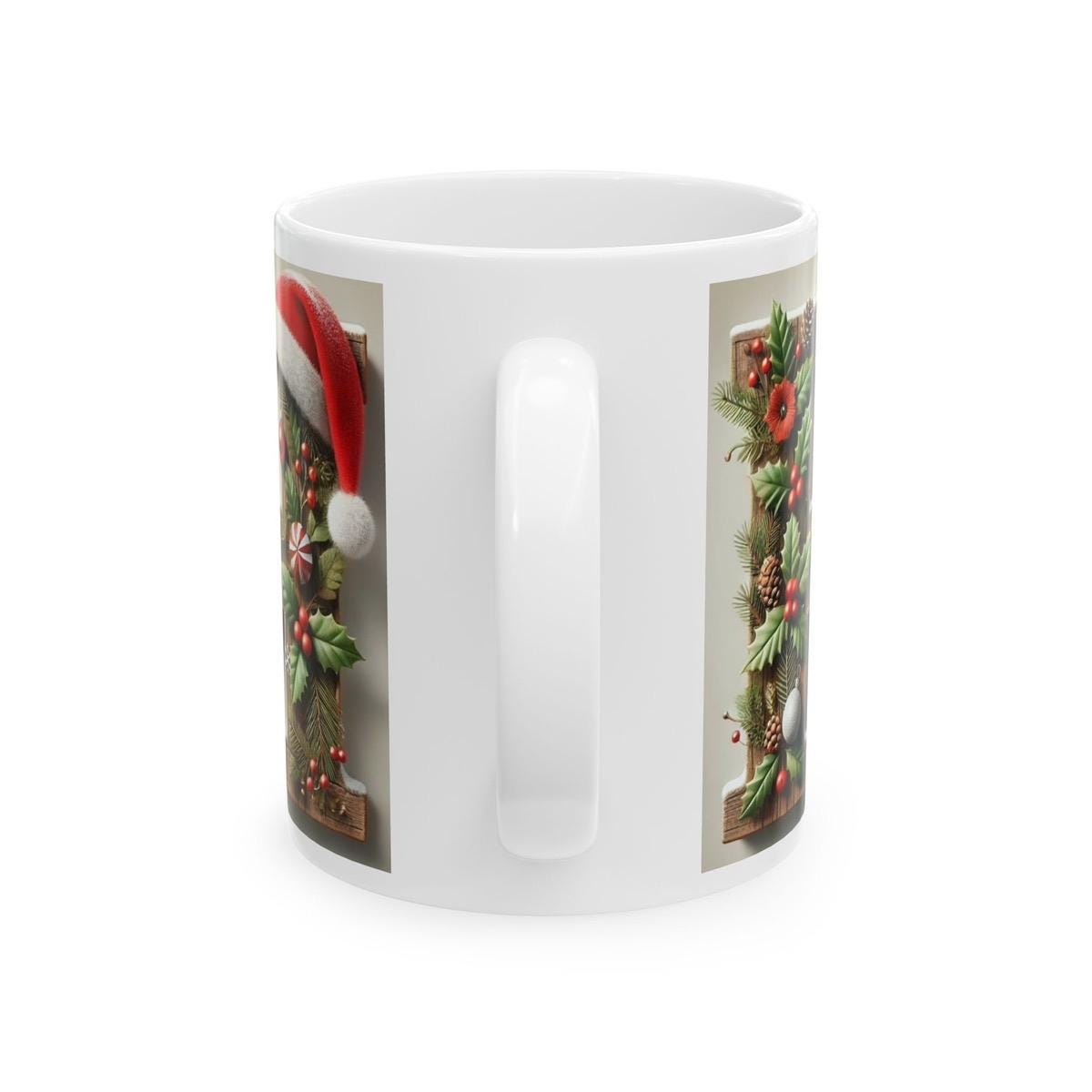 Personalised 'h' edition christmas mug - unique gift for xmas - stocking filler - drinkware washable reusable reuse ceramic cup tumbler coff