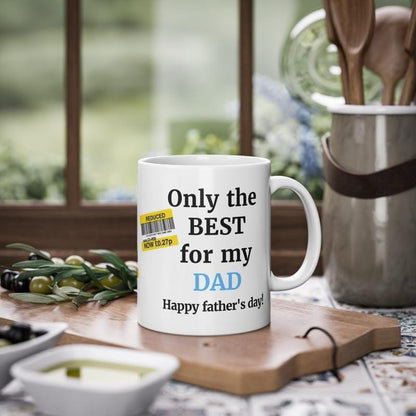 Funny father’s day gifts funny dad mug reduced mug - ceramic coffee tumbler drinkware reusable washable reuse cup mugs drew novelty father