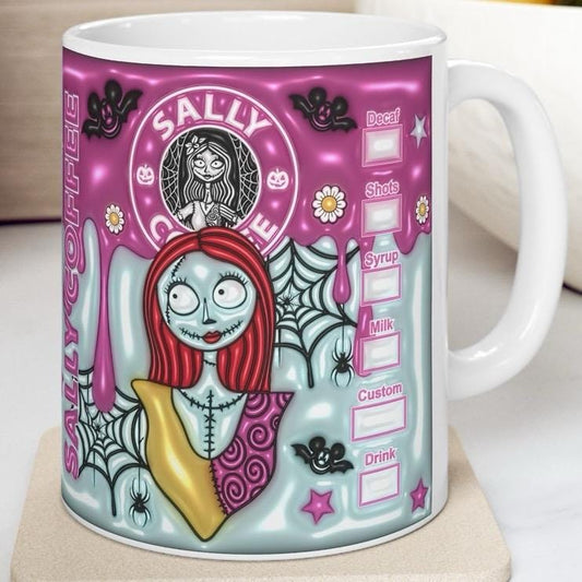 Sally style mug gifts for xmas christmas - perfect for hot drinks - drinkware reusable washable tumbler reuse cup ceramic coffee funny cute