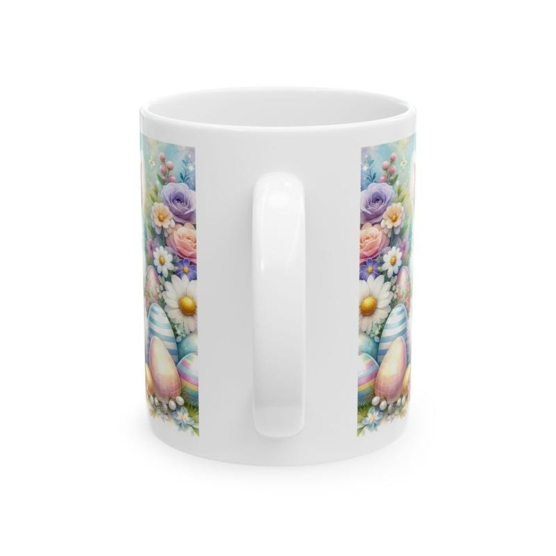 Easter bunny mug - cute gift - perfect for hot drinks - drinkware, tumblers cup bottles reusable washable portable reuse ceramic coffee east