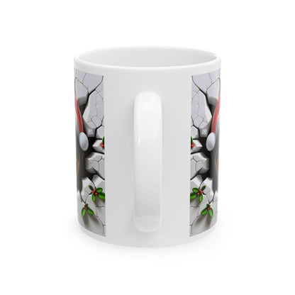 Rottie rottweiler puppy dog xmas mug - perfect for your morning drinks - cup, drinkware tumblers washable coffee ceramic reusable reuse bott