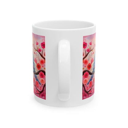 Love birds valentines mug - perfect for your morning drinks - tumblers, drinkware cup bottles reusable washable reuse coffee ceramic cute gi