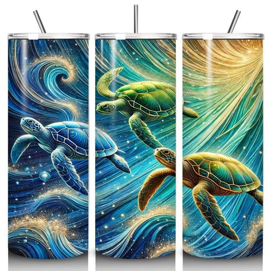 Turtle tumbler 20oz - perfect for on-the-go hydration - vacuum flask - cup drinkware mug bottles water bottles bottled portable gifts