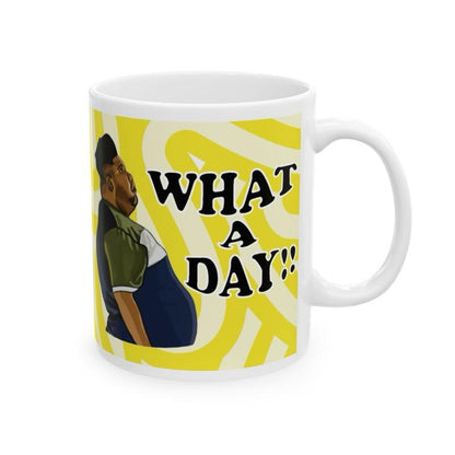 What a day mug harvey price mug - funny gift for coffee lovers - drinkware, tumblers funny mugs funny gifts 11oz washable reusable ceramic r